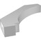 Ekena Millwork 5 1/2-in. W x 34-in. D x 34-in. H Imperial Architectural Grade PVC Knee Brace BRCP055X34X34IMP - alternate 6